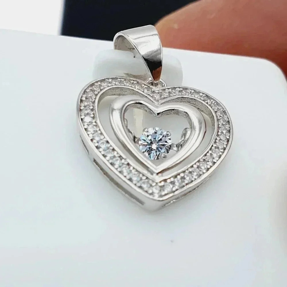 "925 sterling silver luxury CZ Pendant, Best for gift, RJUS2041